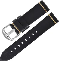 INF Ersatz-Uhrenarmband aus echtem Leder 22 mm