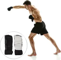 Taekwondo Boxen Fußschutz Gear Kampfsport Training Sparring Gear Muay Thai Kung Fu Tae Kwon Do Feet Protector TKD Fuß Gear Unterstützung für Männer Frauen Kinder,M