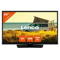 Lenco LED-2423BK - 24 Zoll Fernseher mit 12-V-Kfz-Adapter - WLAN - Schwarz