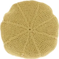 Kulatý dekorační polštářek DORA 45 cm, žlutý