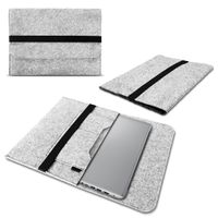 Sleeve Hülle für Dell XPS 13 Plus Tasche Filz Laptop Cover Notebook 13 Zoll Case, Farbe:Hell Grau