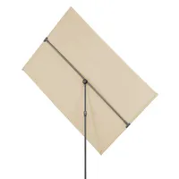 Balkonschirm Avellino rechteckig, ca. 180 x 130 cm, Farbe:natur