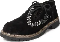 PAULGOS Trachtenschuhe Echt Leder Haferlschuhe Haferl Stickerei in 4 Farben Gr. 39-47