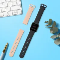 kwmobile 2x Sportarmband kompatibel mit Xiaomi Mi Watch Lite / Redmi Watch Armband - Fitnesstracker Band Set aus TPU Silikon