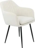 Sesselstuhl Lia - Samtvelour Creme