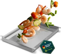 Grillplatte aus Edelstahl 31 x 44 x 3,5 cm | für Enders BROOKLYN Next 3 & SAN DIEGO Next 3+4