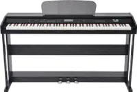 vidaXL Digitální piano s 88 klávesami a pedály Černá melaminová deska