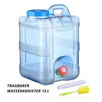 Wasserkanister 15 L – Tragbarer Trinkwasserbehälter mit Hahn für Camping & Outdoor