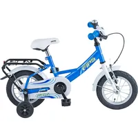BBF Fips 12 Zoll Kinderfahrrad Kinderrad Fahrrad 12' ab 3 Jahre mit Stützrädern, Farbe:blau, Rahmengröße:23 cm