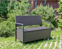 Parkbank Gartenbank Sitzbank Terrasse Bank Ablagefach