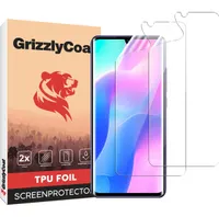 GrizzlyCoat  Xiaomi Mi Note 10 Lite Hydrogel TPU Displayschutz - Hüllenfreundlich (2er Pack)