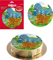 Essbares Papier 20cm Dinosaurier -