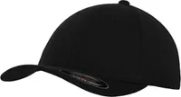 Urban Classics Flexfit Double Jersey Cap Basecap Einfarbig, Größe: S/M; Farbe: Black