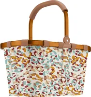 reisenthel carrybag, Einkaufskorb, Korb, Picknickkorb, Tragetasche, Polyestergewebe, Frame Safari Sand, 22 L, BK6044