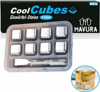 CoolCubes Prémiové nerezové kameny na whisky Chladicí kameny na opakované použití kostek ledu