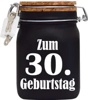 Spardose Geld Geschenk Ideen 30. Geburtstag Schwarz Größe L 1 Liter