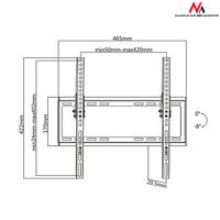 Maclean TV-Halterung Halterung 32-55 MC-774 mit Wandmontage und TV-Schraubensatz