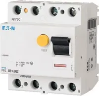 Prúdový chránič 4P 40A 0,1A typ AC 286509 Eaton