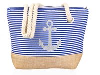 420 Strandtasche Anker maritim Tasche Shopper NEU natur Sailor NEU