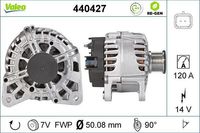 VALEO Lichtmaschine 120 A mit integriertem Regler (440427) für Duster RENAULT