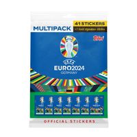Topps Euro 2024 Multipack - 41 Sticker + 1 Gold Signature Sticker