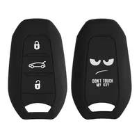 kwmobile Autoschlüssel Hülle kompatibel mit Opel Chevrolet 2-Tasten Klapp  Autoschlüssel Hülle - Schlüsselhülle Schutzengel Weiß Schwarz