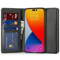 Wallet knížkové pouzdro na iPhone 14 Pro, černé