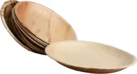 10x okrúhly tanier s palmovými listami veľkosti 18 cm
