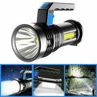 LED Searchlight Handscheinwerfer Taschenlampe Wiederaufladbare Super Bright DE