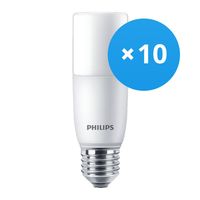 Mehrfachpackung 10x Philips Corepro LED E27 Tubular Stick Matt 9.5W 950lm - 830 Warmweiß | Ersatz für 75W