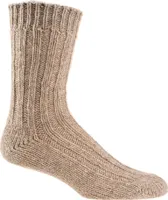 TippTexx 24 2 Paar 100% Wollsocken mit Alpakawolle, NATUR PUR, Beige, Größe 35-38