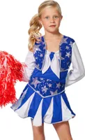 Cheerleader-Kleid blau, Größe:152