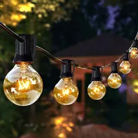 9.8M Lichterkette Außen 30er G40 Glühbirne Lichterketten Wasserdicht für Garten Veranda Balkon Party Hochzeit Weihnachten Deko