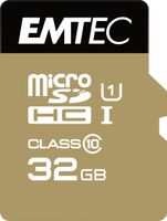 EMTEC MicroSDHC 32GB, Speicherkarte, UHS1 U1 EliteGold