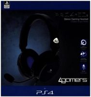 4Gamers PRO4-50s Offiziell Lizenziertes Stereo-Gaming-Headset für PS4, Schwarz
