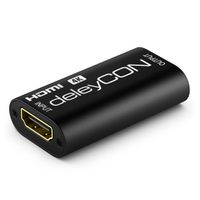 deleyCON 4K HDMI 2.0 Repeater Signal Verstärker Buchse 4K UHD 2160p@60Hz Full HD 1080p@60Hz HDR HDCP 2.2 18Gbps 3D