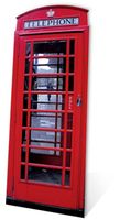 London - Phone Box Telefonzelle Pappaufsteller Standy - ca 191 cm