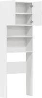 vidaXL Waschmaschinenschrank Weiß 64x24x190 cm Holzwerkstoff