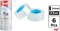 Transparentes Klebeband 24mmx33m (6 Stck.)