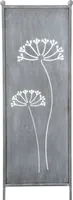 Stele Metall grau Sichtschutz "Dolde" H116cmxB32cm Windschutz Dekowand Deko