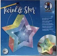 Laternen-Bastelset Twinkle Star 300g/qm 19,3x18,3x8cm blau