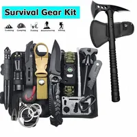 33 Stück Outdoor Notfall Ausrüstung Survival