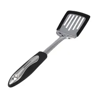 Pfannenwender EUROHOME Bratenwender aus Edelstahl, Wender mit schwarzem Kunststoffgriff und Silikonkantenschutz - spülmaschinengeeignet 37 cm