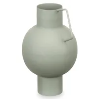 Vase aus Metall in Pastellfarbe, H. 23 cm