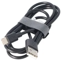 Nabíjecí a synchronizační kabel USB-C pro všechna zařízení s připojením USB-C, 1 metr černý