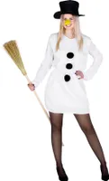 Frauenkostüm Schneefrau - S/M