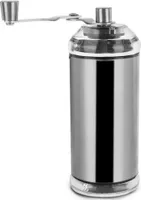 Orion Kaffeemühle Handmühle aus Stahl mit Handkurbel modern schlichtes Design 16 cm