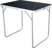Linder Exclusiv Camping Klapptisch aus Aluminium mit Tragegriff 70x50x59 cm