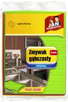 Jan Niezbędny Zmywak gąbczasty, 3 sztuki