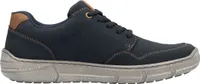 Rieker Herren Sneaker Schnürung Reißverschluss Halbschuh 04003, Größe:43 EU, Farbe:Blau